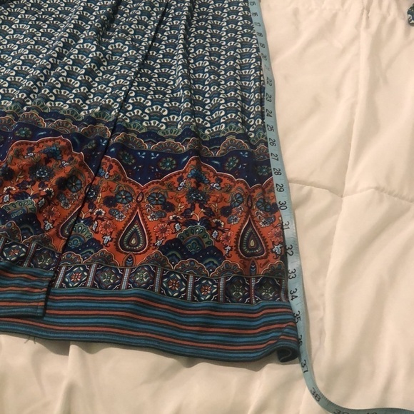 Oleg Cassini adjustable skirt w designs and adjustable belt fit different sizes - Picture 5 of 5